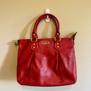Coach | Red Handbag, with crossbody strap